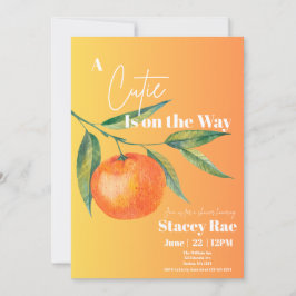 A Cutie Is On The Way Baby Shower Invitation Einladung