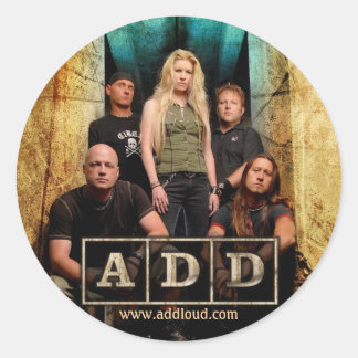 A.D.D. Aufkleber rund