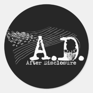 A.D. nach Offenlegung - Aufkleber