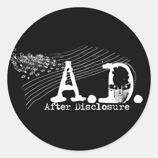 A.D. nach Offenlegung - Aufkleber (Vorderseite)