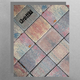 à damiers Brick Urban Rustic Scrapbook Papier
