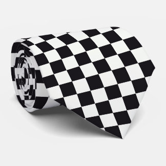 À damiers Cravate minimaliste