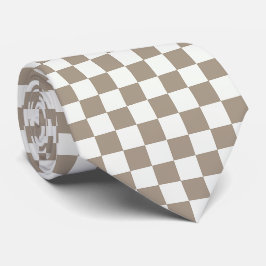 À damiers Cravate minimaliste