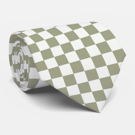 À damiers Cravate minimaliste