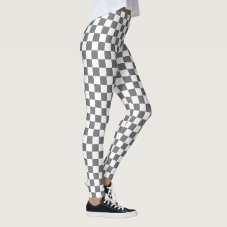 à damiers Leggings