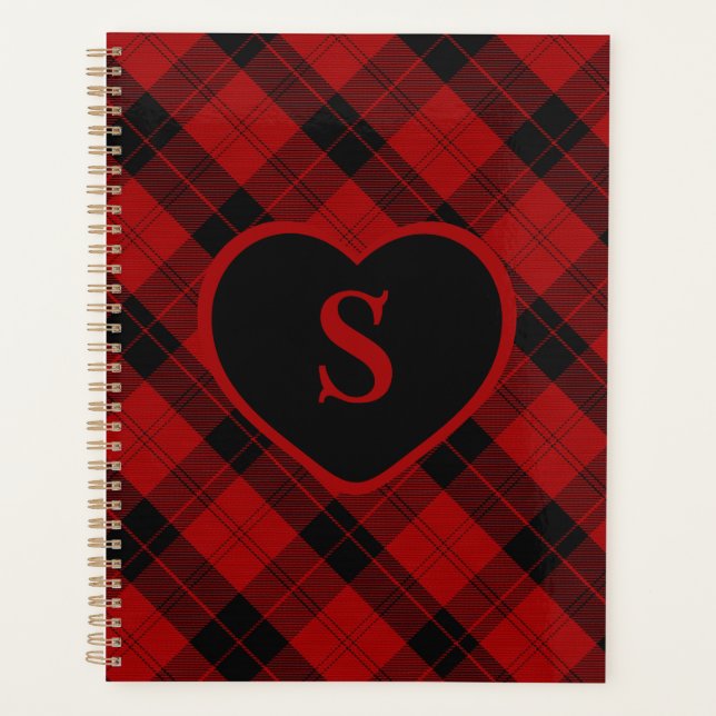 à damiers Monogramme Noël Rouge Buffle Plaid (Devant)