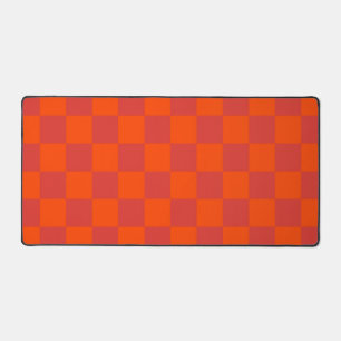 À damiers rouge orange En vichy Motif