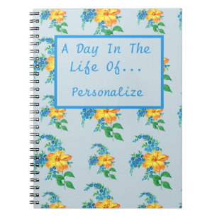 A Day In The Life Of Personalized Daily Journal  Notizblock
