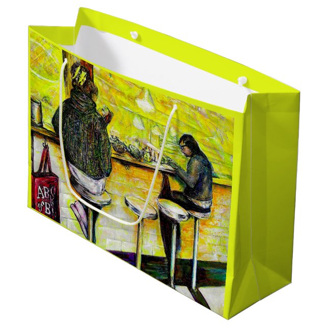 A Day Off from Crazy Große Geschenktüte (Vorderseite Schrägansicht)