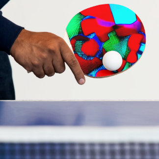 A Decorated Ping Pong Paddle Tischtennis Schläger