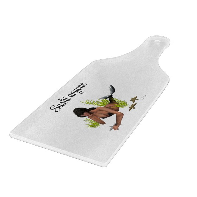 À Découper Brunette Mermaid Starfish Planche de découpe (Coin)