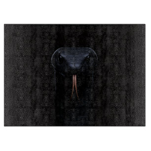 À Découper Planche Black 4 Luxe Glass Black Mamba