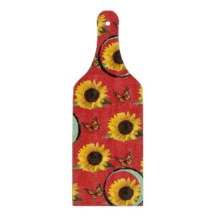 À Découper Planche de coupe en verre Tournesol