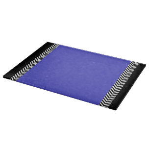 À Découper Planche de coupe en verre trempé bleu profond