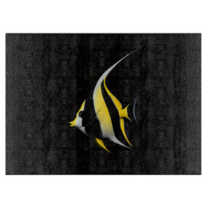 À Découper Planche en verre Black 4 Luxe  Poisson-ange roi