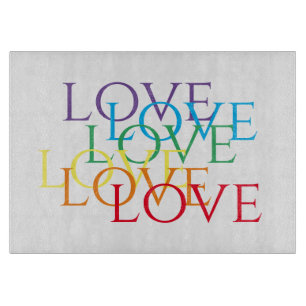 À Découper PLANCHE LOVE 11x8 Panneau de découpe en verre