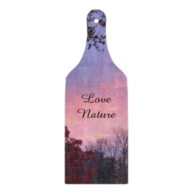 À Découper Plutôt Rose Bleu Sunset Planche Coupe (Devant)