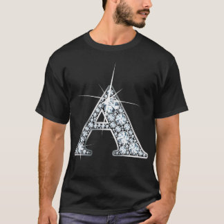 "A" Diamond Blende Print T - Shirt