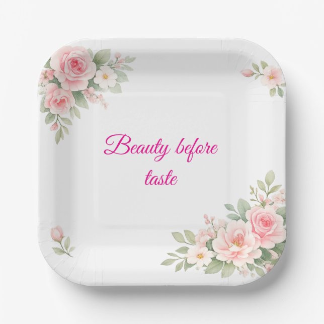 A Dish as Pretty as Your Treats Pappteller (Vorderseite)