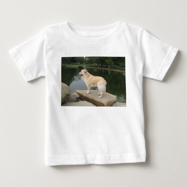 A Dog At A Pond Baby T-shirt (Vorderseite)