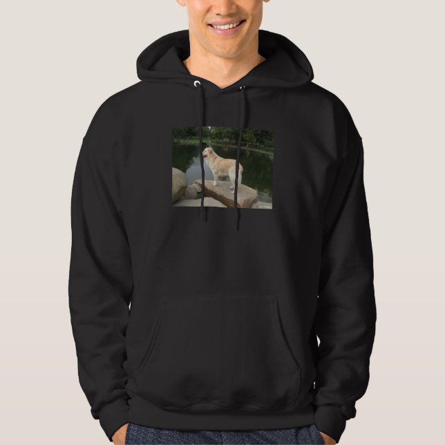 A Dog At A Pond Hoodie (Vorderseite)