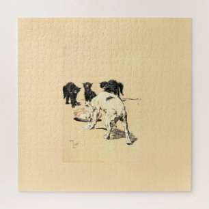 A Dog Day Pl 03 (1902) Cecil Charles Tapestry