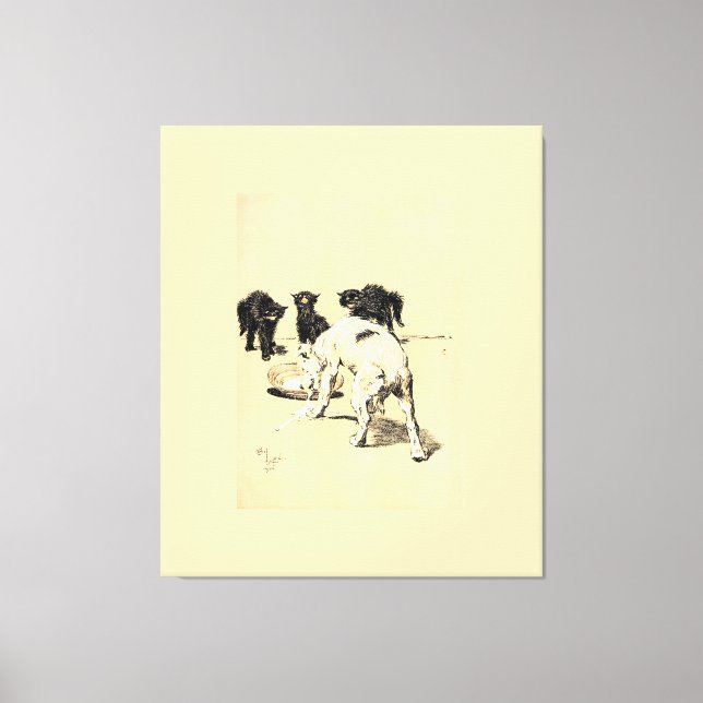 A Dog Day Pl 03 (1902) Cecil Charles Tapestry Leinwanddruck (Vorderseite)