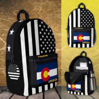 Sac drapeau Colorado personnalisé, drapeau américa