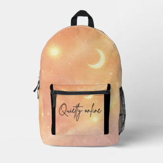 À Dos Imprimé Sac Peach haze et cloud cream AI Print Cut Sew