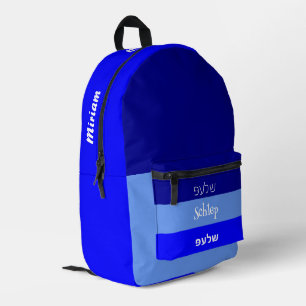 À Dos Imprimé Sac personnalisé bleu durable Schlep nom personnal