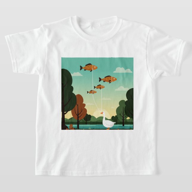 A duck and four fish T-Shirt (Ablage )