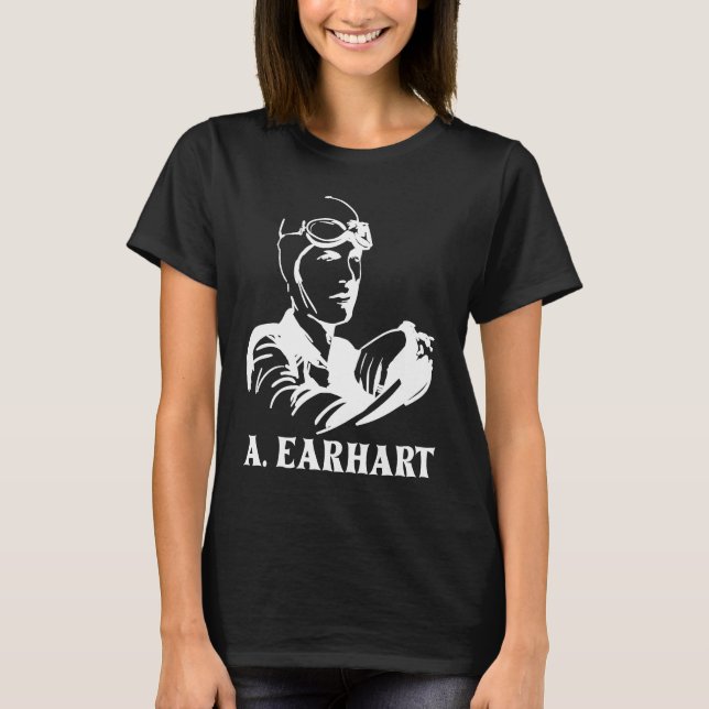 A Earhart Flight Pioneer Transatlantic Flight Miss T-Shirt (Vorderseite)