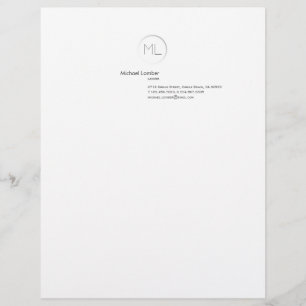 À En-tête Dessus moderne minimaliste d'en-tête de lettre