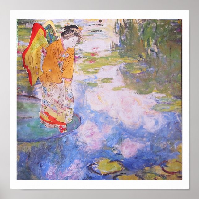 A Faerie - collage art Poster (Vorne)