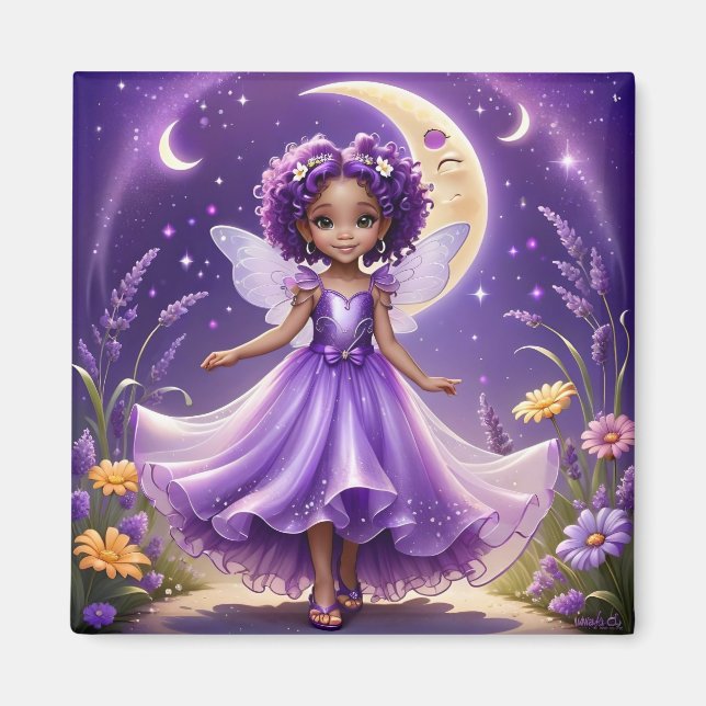 A Fairy - Lila Magnet (Vorne)