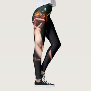 A Fairy Under Starry Skies by Luis Ricardo Falero Leggings