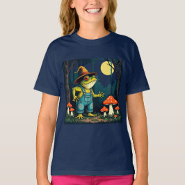 A Familiar Toad Witch Foraging At Night T-Shirt