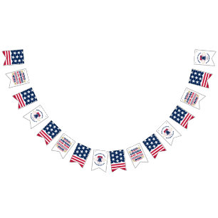 À Fanions 250e anniversaire Amérique Bannière de bunting pat
