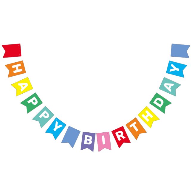 À Fanions Bannière arc-en-ciel d'anniversaire joyeuse et mod (Tout)