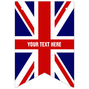 À Fanions Bannière britannique d'étamine de partie de