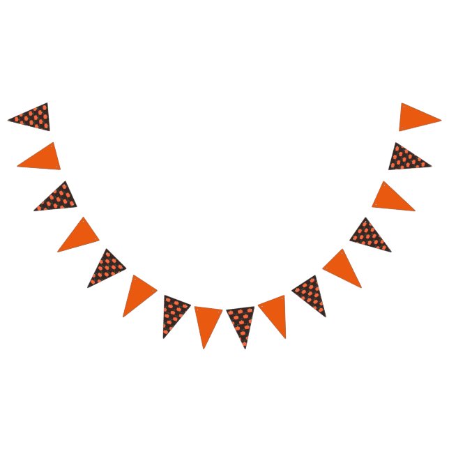 À Fanions Bannière citrouille Patch Party (Brown et orange) (Tout)