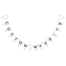 Bannière de Bunting Personnalisé mariage - Triangl