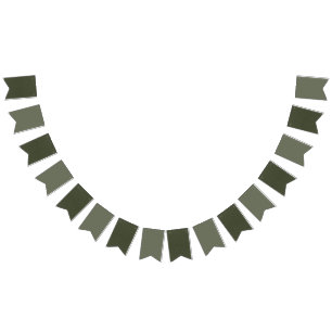 À Fanions Bannière de Bunting vert mousse - Personnalisable