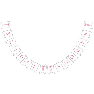 À Fanions Bannière de guirlande de fête prénatale de mariage