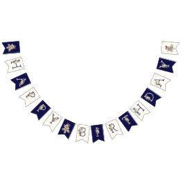 À Fanions Bannière de la fête du Bunting d'anniversaire