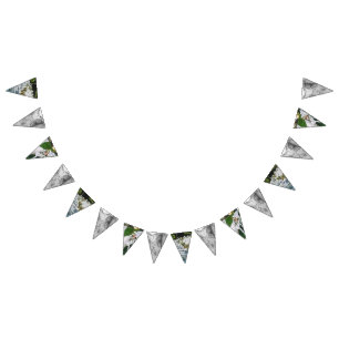 À Fanions Bannière de regroupement Mariage triangle personna