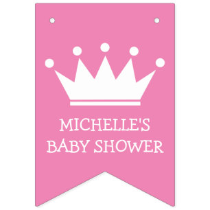 À Fanions Bannière d'étamine de partie de baby shower de