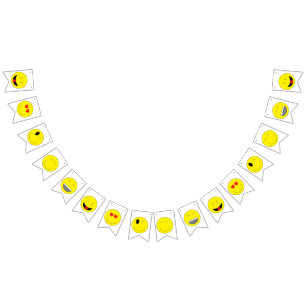 À Fanions Bannière d'étamine de partie d'Emojis