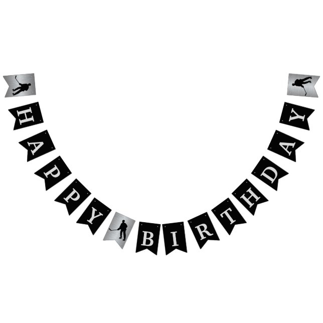 À Fanions Bannière orientée d'anniversaire d'hockey de (Tout)