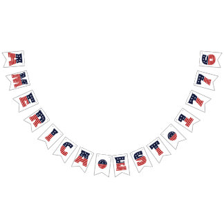 À Fanions Bannière patriotique américaine Établie en 1776 dr
